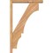 Ekena Millwork Balboa Block Smooth Bracket w/ Offset Brace, Western Red Cedar, 3 1/2"W x 20"D x 32"H BKT0402X20X32BOA05SWR - alternate 3